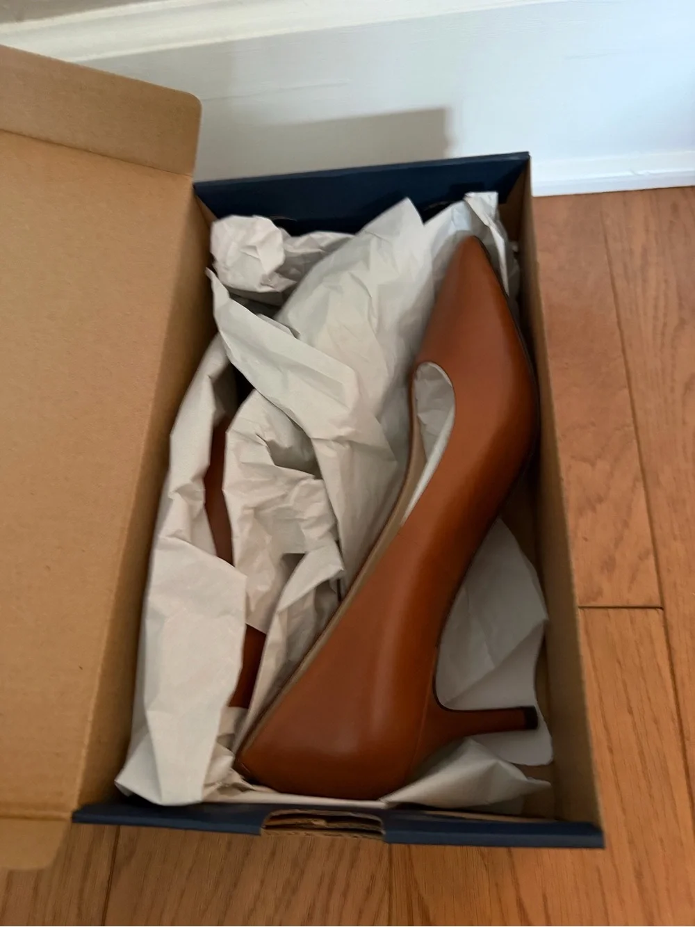 Cole Haan Women's Pointed Pump in Cognac Brown